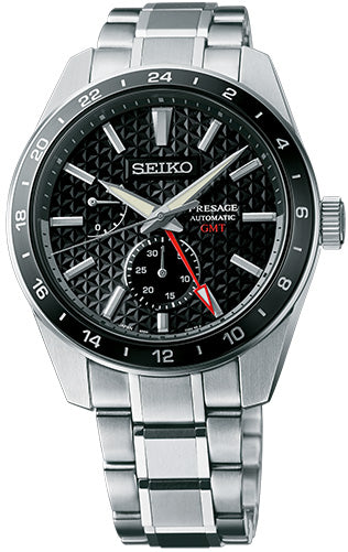 Seiko Presage Sharp Edged GMT SPB221 Automatic (Black Dial / 42mm)