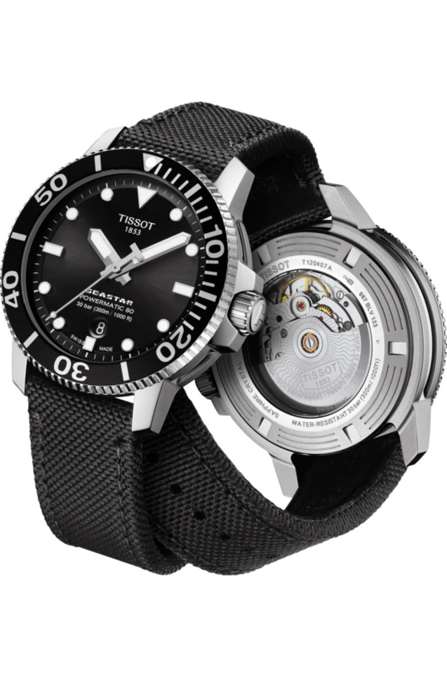 Tissot Seastar 1000 Powermatic 80 (cadran noir / 43mm)
